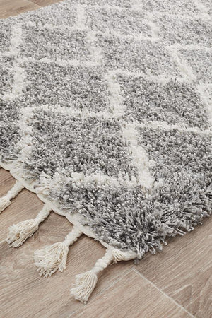 Saffron 22 Silver Runner Rug - Floorsome - MODERN