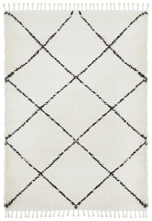 Saffron 22 White Rug - Floorsome - MODERN