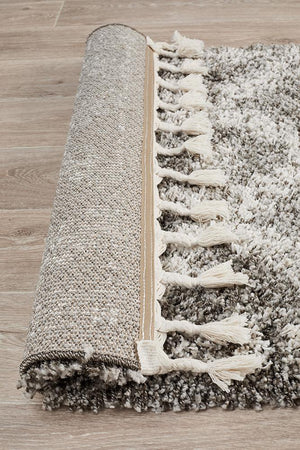 Saffron 33 Grey Runner Rug - Floorsome - MODERN