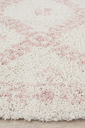 Saffron 33 Pink Rug - Floorsome - MODERN