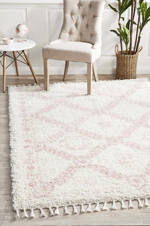 Saffron 33 Pink Rug - Floorsome - MODERN