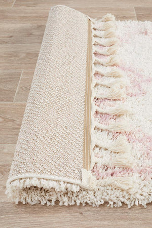 Saffron 33 Pink Runner Rug - Floorsome - MODERN