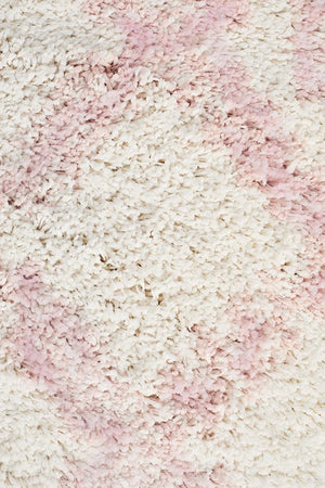 Saffron 33 Pink Runner Rug - Floorsome - MODERN