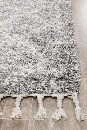 Saffron 33 Silver Runner Rug - Floorsome - MODERN