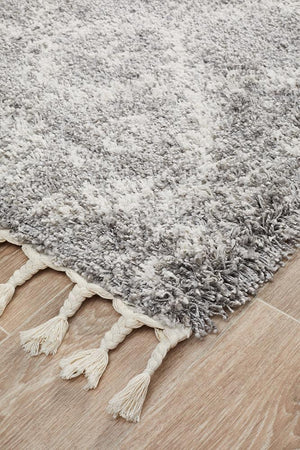 Saffron 33 Silver Runner Rug - Floorsome - MODERN