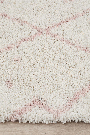 Saffron 44 Pink Rug - Floorsome - MODERN