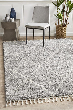 Saffron 44 Silver Rug - Floorsome - MODERN