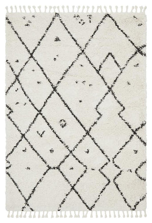 Saffron 44 White Rug - Floorsome - MODERN