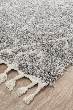 Saffron 55 Silver Runner Rug - Floorsome - MODERN