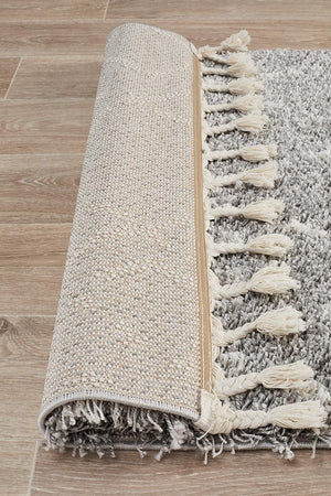 Saffron 55 Silver Runner Rug - Floorsome - MODERN