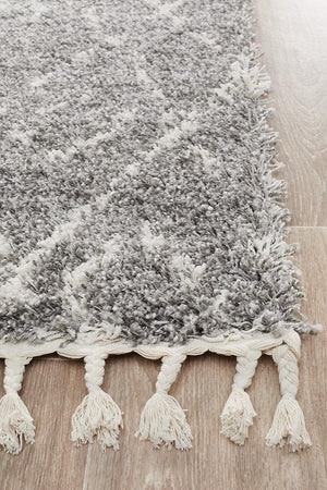 Saffron 55 Silver Runner Rug - Floorsome - MODERN