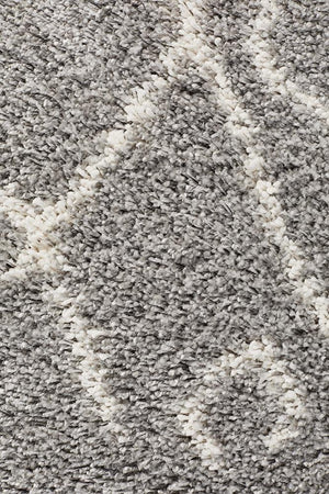 Saffron 55 Silver Runner Rug - Floorsome - MODERN