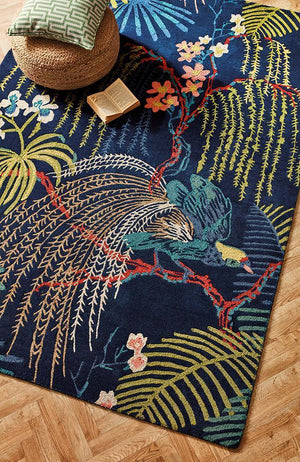 Sanderson Rain Forest Tropical Night 050708 Designer Rug - Floorsome - Designer 2020