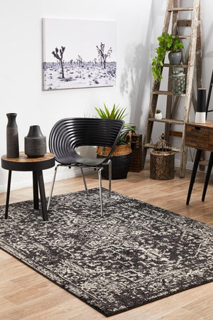 Scape Charcoal Transitional Rug - Floorsome - Modern