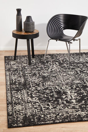 Scape Charcoal Transitional Rug - Floorsome - Modern