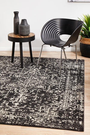 Scape Charcoal Transitional Rug - Floorsome - Modern