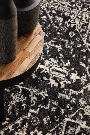 Scape Charcoal Transitional Rug - Floorsome - Modern