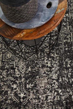 Scape Charcoal Transitional Runner Rug - Floorsome - Modern