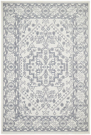 Seaside Boho White Indoor Outdoor Rug - Floorsome - SEASIDE COLLECTION