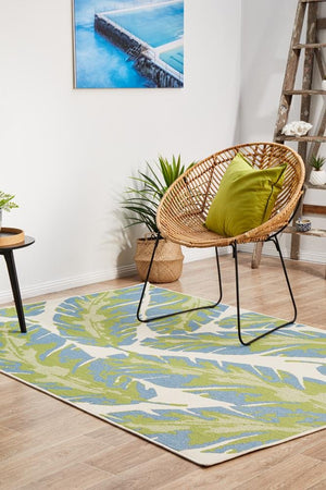 Seaside Green Indoor Outdoor Rug - Floorsome - SEASIDE COLLECTION