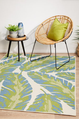 Seaside Green Indoor Outdoor Rug - Floorsome - SEASIDE COLLECTION