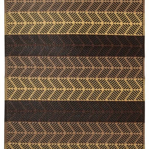 Seattle Chestnut and Walnut Brown African Recycled Plastic Outdoor Rug - Floorsome - Modern