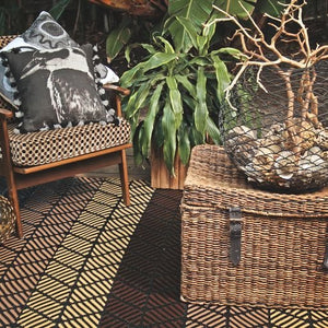 Seattle Chestnut and Walnut Brown African Recycled Plastic Outdoor Rug - Floorsome - Modern