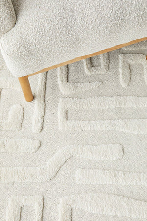 Serenade Arlo White Rug - Floorsome - Serenade Collection