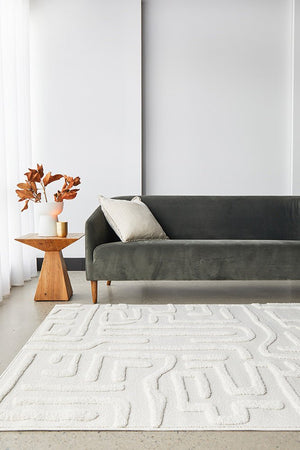 Serenade Arlo White Rug - Floorsome - Serenade Collection