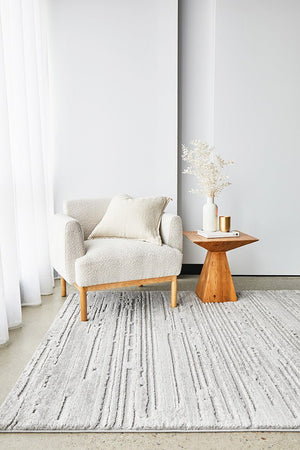 Serenade Ezra Silver Rug - Floorsome - Serenade Collection