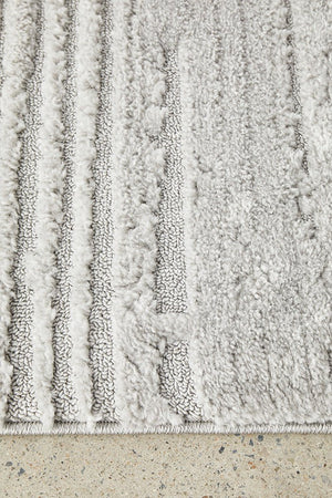 Serenade Ezra Silver Rug - Floorsome - Serenade Collection