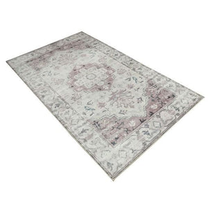 Shay Coral Traditional Distressed Machine Washable Rug - Floorsome - Modern