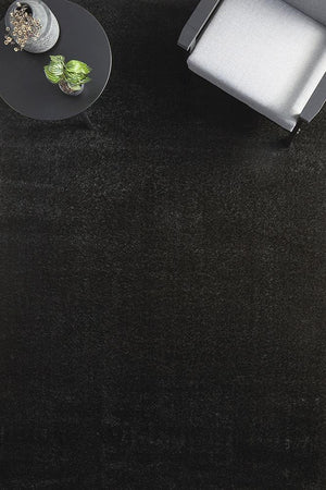 Sienna Black Shag Rug - Floorsome - SIENNA COLLECTION