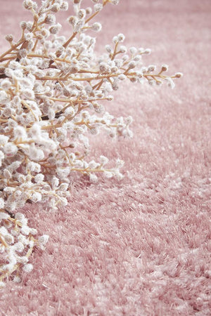 Sienna Blush Shag Rug - Floorsome - SIENNA COLLECTION