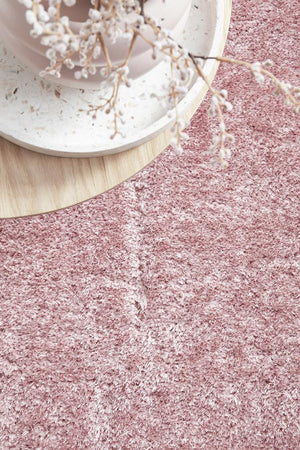 Sienna Blush Shag Rug - Floorsome - SIENNA COLLECTION