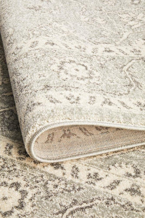 Silver Flower Transitional Rug - Floorsome - Modern