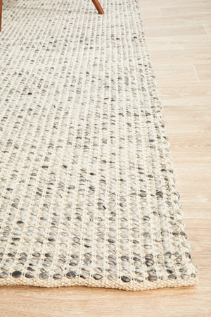 Skandi 300 Grey Wool Rug - Floorsome - Modern