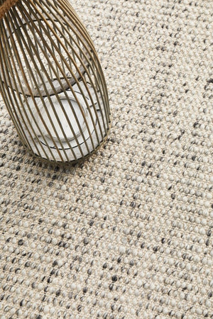 Skandi 300 Grey Wool Rug - Floorsome - Modern