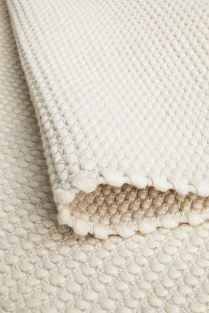 Skandi 300 White Wool Rug - Floorsome - Modern