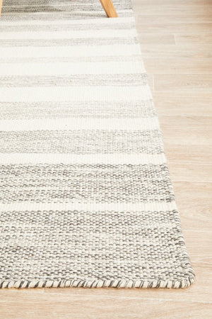 Skandi 309 Grey Flatweave Rug - Floorsome - Modern