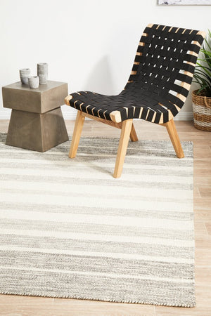 Skandi 309 Grey Flatweave Rug - Floorsome - Modern