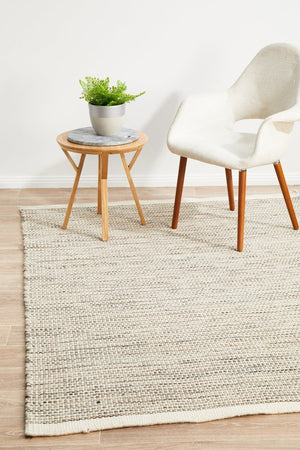 Skandi 310 Natural Flat Weave Rug - Floorsome - Modern