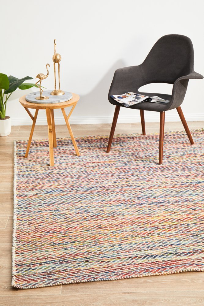 Skandi 311 Herringbone Multi Coloured Rug