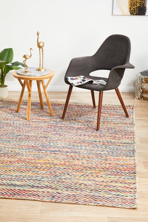 Skandi 311 Herringbone Multi Coloured Rug - Floorsome - Modern