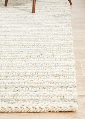 Skandi 312 Grey Wool Rug - Floorsome - Modern