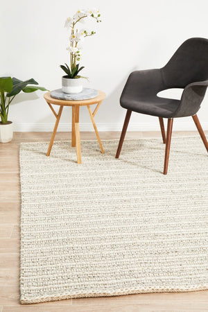 Skandi 312 Grey Wool Rug - Floorsome - Modern