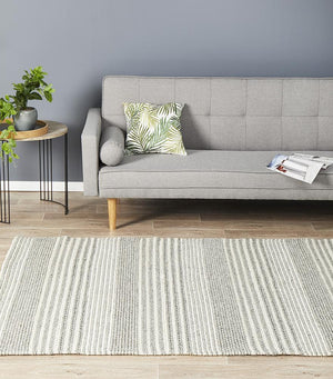 Skandi 313 Silver Felted Wool Rug - Floorsome - Modern