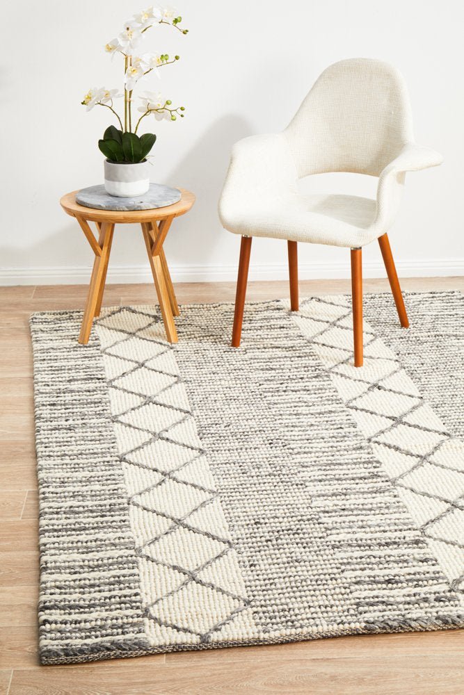 Skandi 316 Grey Wool Rug