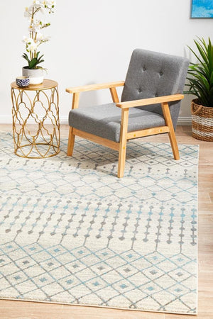 Slate White Transitional Rug - Floorsome - Modern