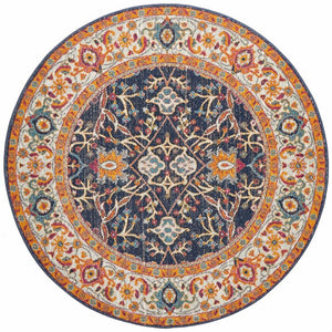 Splash Multi Transitional Round Rug - Floorsome - Modern